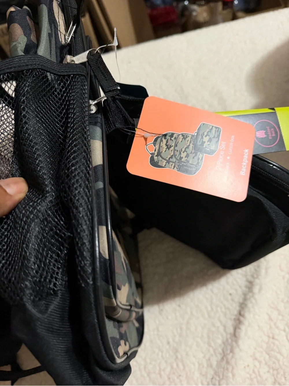 Wonderkids Camo Backpack in Green, Brown, Black